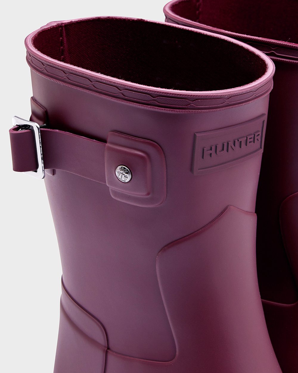 Galochas Curtas Hunter Feminina Roxo - Refined Slim Fit - 87XSKFLUV